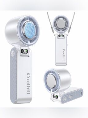 Handheld Mini Portable fan, Rechargeable, 12Hrs Battery Life, Travel, Outdoor